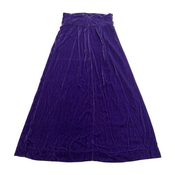 Maria de la Orden Velvet Skirt in Purple - Picture 2 of 3